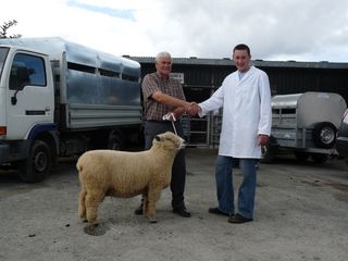 Dolwen Kaspar with his new owner [2009]